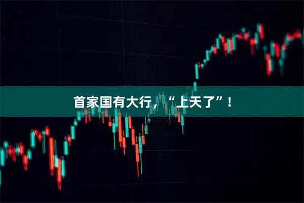 首家国有大行，“上天了”！